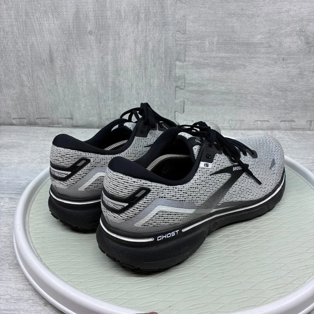 Brooks Ghost 15 Running Shoes Mens 14 Grey Mesh Athletic 1103931D121